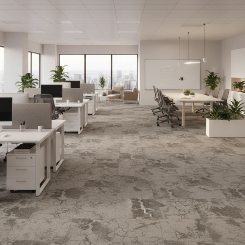 GREY FRAME CARPET TILES